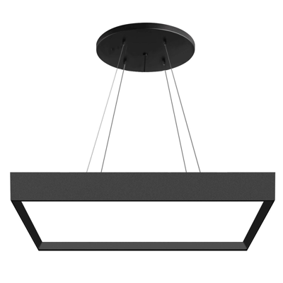 TF157-SQUARE LIGHT 40W 2CCT 600X600 DALI Svart