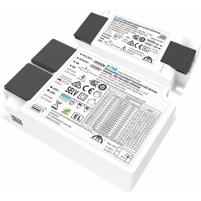 30W  Constant Current multi  driver 250-800mA, Fv:6-42Vdc, dip switch, Dali and Push Dim